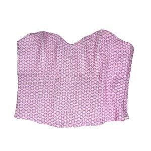 Show Me Your MuMu Chuck Corset Daisy Jacquard Pink Floral Size M